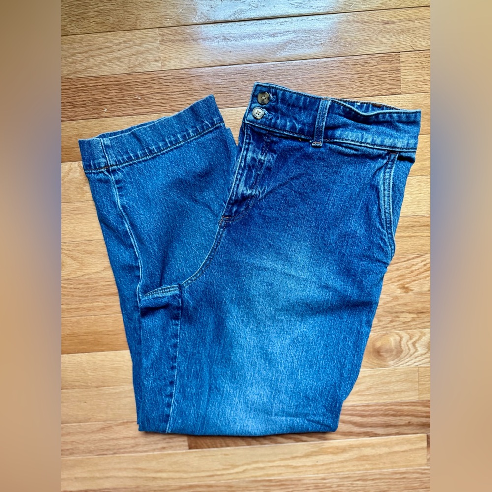 Talbots Blue Ankle Cropped Jeans Relaxed Fit - Picture 2 of 6